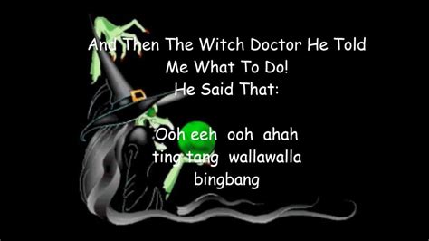 witch youtube|youtube witch doctor song original.